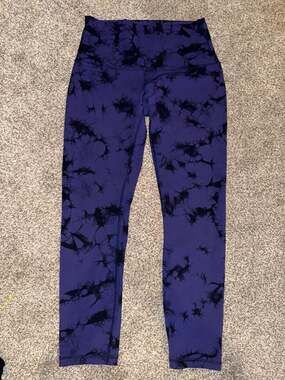 Lululemon Align High-Rise Leggings Size 8 Purple Tie Dye 25 inch
